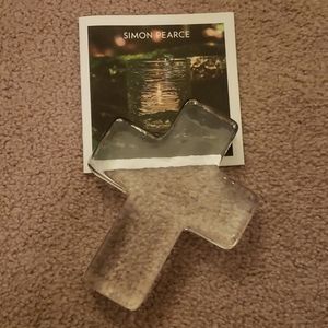 Simon Pearce glass paperweight